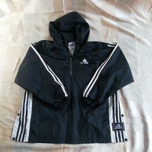 Adidas Half Zip Anorak Jacket with side snaps L
